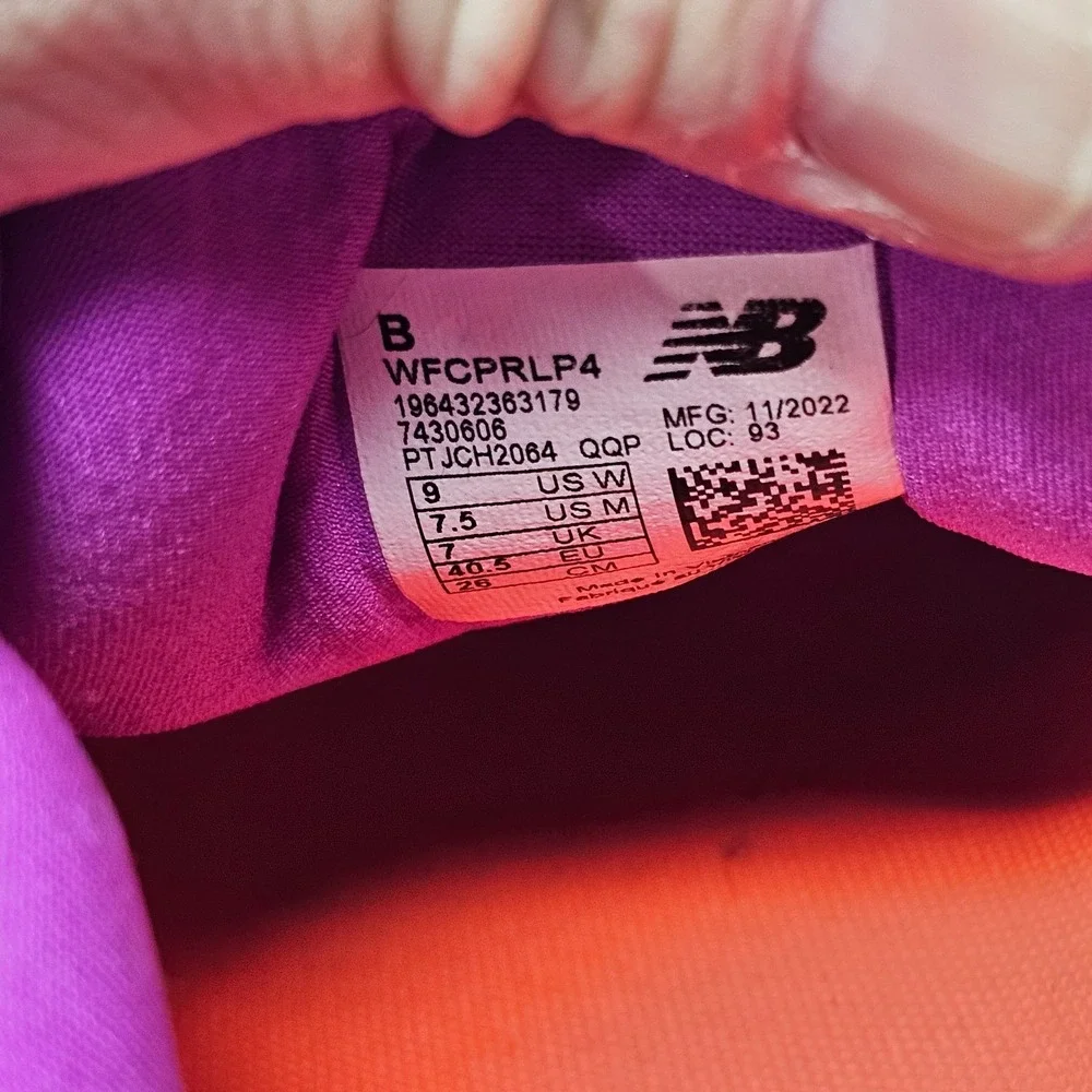 New Balance Womens Wfcprlp4 Purple Running Shoes Size 9 B